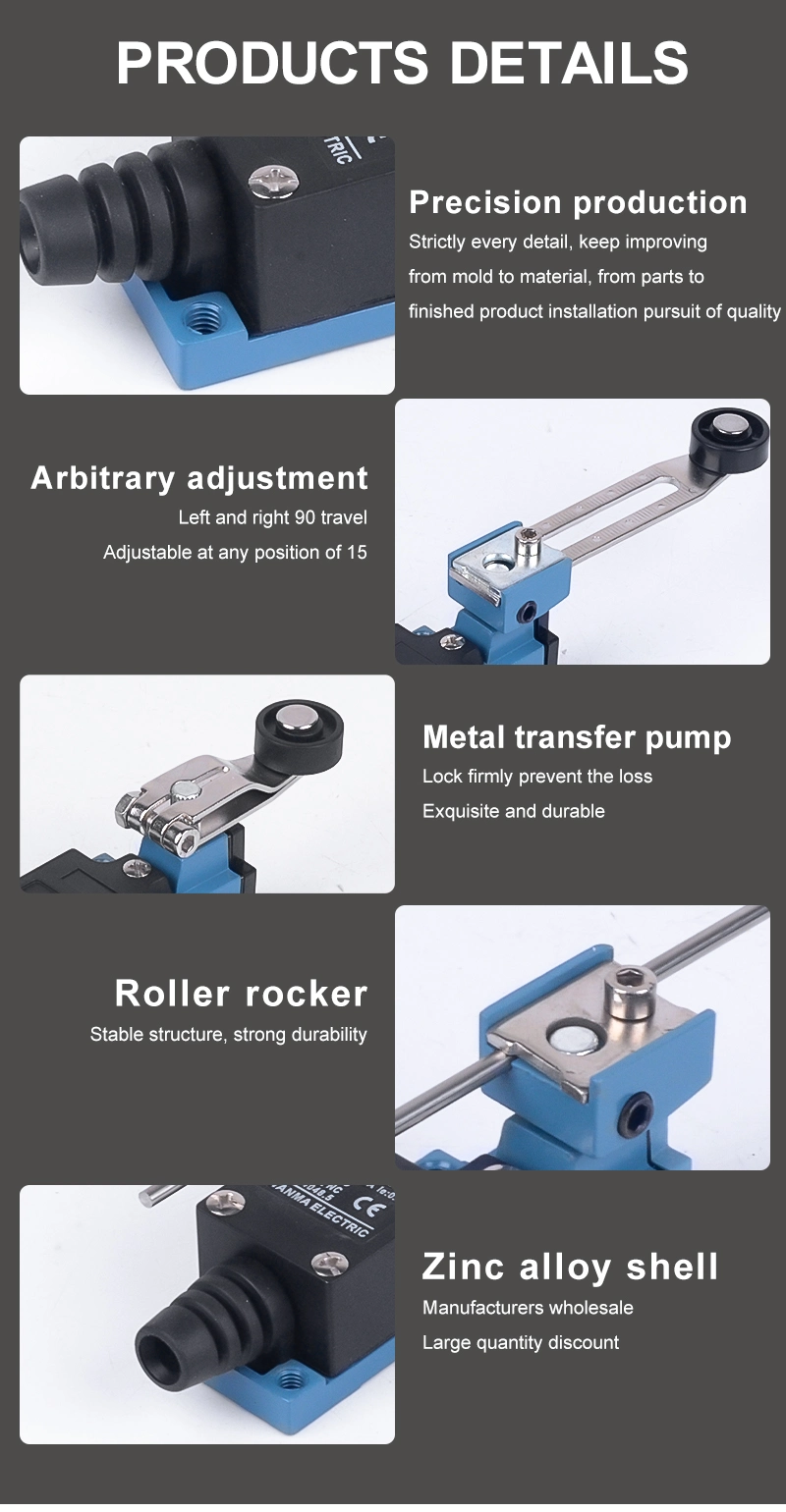 Adjustable Metal Roller Arm Type Limit Switch